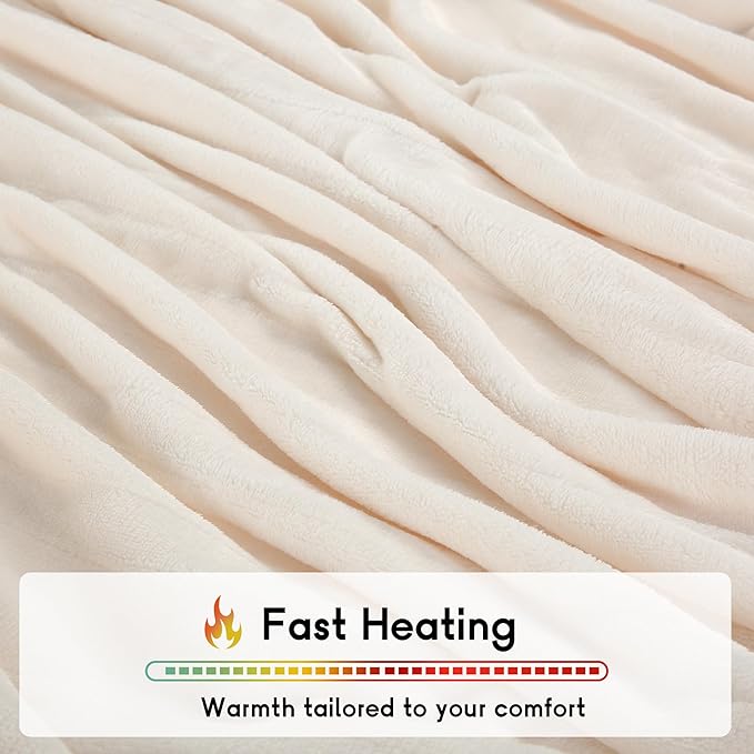 Heated Blanket Electric Blanket King Size 90''x100'' - Image 6