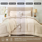 Sasttie King Size Comforter Set, 7 Pieces Bed in a Bag King, Complete Bedding - Image 8