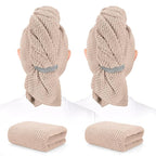 BEoffer 2 Pack Microfiber Hair Towel by BEofferDirect