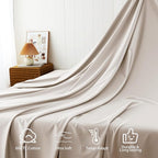 Cotton Flat Sheets Only, 600 TC 100% Cotton Flat Sheet Top Sheet Only, Queen - Image 4