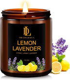 Lemon Lavender Candles, Lemon Lavender Scented Candle, Mother's Day Candle Gifts by DLDREAMYDEWLA