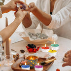 50 Pack Unscented Assorted Colors Tealights Candle - Image 5