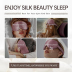 Adjustable Silk Sleep Mask for Custom Comfort | 3D Contour & Blackout Nose Wing - Image 7
