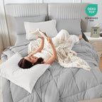 Sasttie King Size Comforter Set, 7 Pieces Bed in a Bag King, Complete Bedding - Image 5