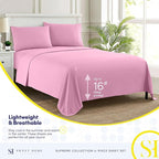 Twin Sheets - Breathable Luxury Sheets - 1800 Supreme Collection Extra Soft - Image 3