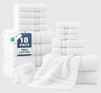 LANE LINEN Towel Set of 18 – Premium 100% Cotton, Zero Twist, 6 Large Bath Towel by LaneLinen