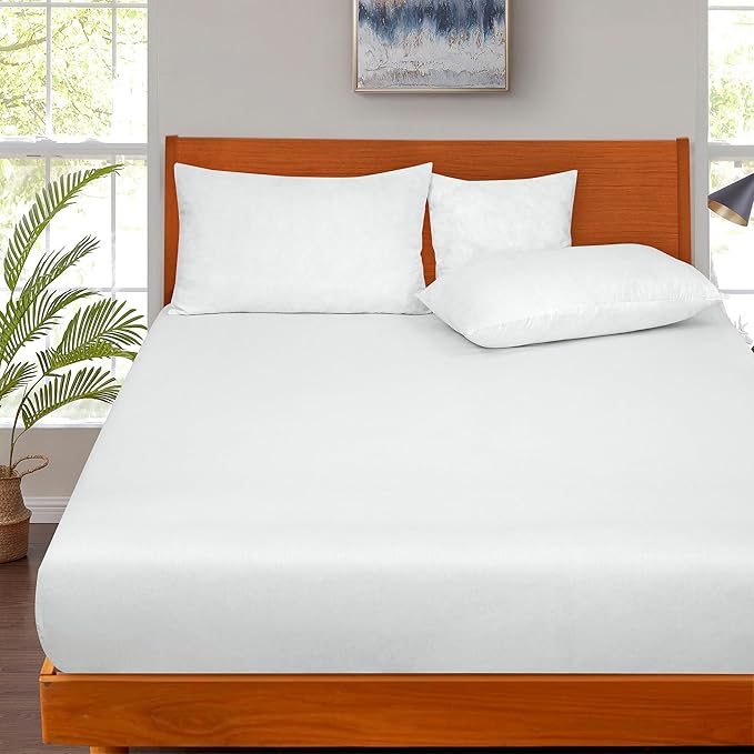 ROYALE LINENS 300 Thread Count 100% Long Staple Combed Cotton Fitted Sheet Twin - Image 8