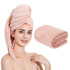 Microfiber Hair Towel Quick Dry Hair Towel Hair Drying Towels Suitable by LAOJBABA
