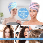 3 Pack Microfiber Hair Towel Wrap - Image 6