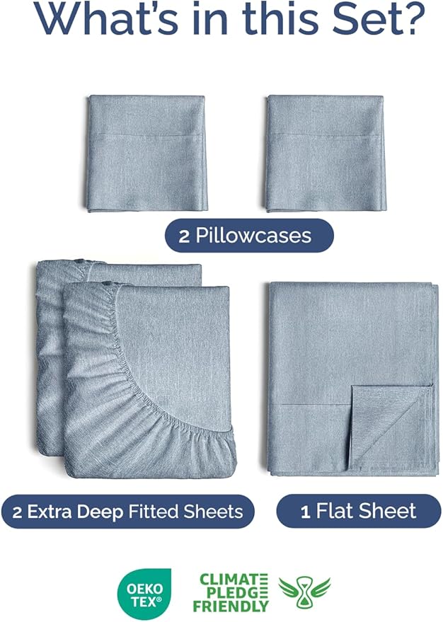 Extra Deep Split King Sheet Set - Image 2
