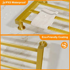 ENZE Smart Luxury Heated Towel Rack, 4-Bar Gold Electric Towel Warmer 115W - Image 7
