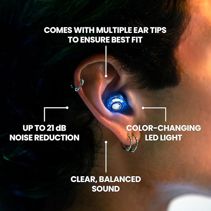 Eargasm Earlights Light Up High Fidelity LED Earplugs - Image 8