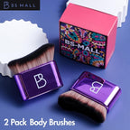 BS-MALL Self Tanning Body Brush Makeup Brushes Set of 2 – Multi-Purpose Body - Image 6