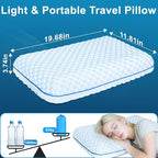 Camping Pillow with Memory Foam-Compressible Medium Firm, Ultralight Cooling - Image 2
