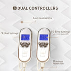 Bwarm Premium Multi-Zone Heated Mattress Pad Cal King, Dual Control 72" x 84" - Image 4