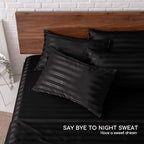 MR&HM Satin Bed Sheets, King Size Sheets Set - Image 6