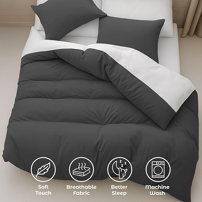 Pure Bedding Duvet Cover Queen Size - Image 4