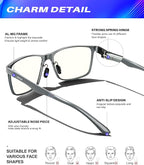 ANYLUV Blue Light Glasses Men, Relieve Eyestrain and Eye Protection, Al-Mg - Image 3