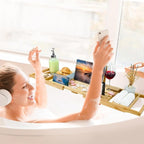 Bathtub Tray - Luxury Bamboo Bathtub Tray - Image 5