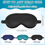 Cutecrop 12 Pcs Silk Sleep Masks Soft Satin Eye Masks - Image 2
