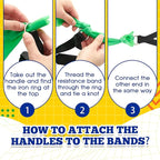 2 Pcs Resistance Band with Handles Chair Exercise Equipment - Image 5