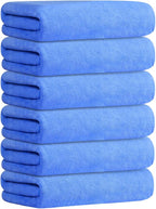 JML Bath Towel, Microfiber Bathroom Towels Set 6 Pack 30" x 60" by JML