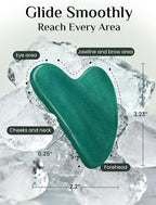 Rena Chris Gua Sha Facial Tools: Jade Stone Guasha Tool - Image 2