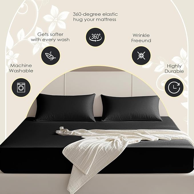 FreshCulture Queen Fitted Sheet Only – Premium Hotel-Quality Fitted Sheet - Image 4