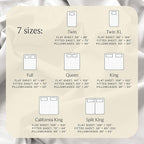 LuxClub 5 PC Split King Sheet Set, Breathable Luxury Bed Sheets, Deep Pockets - Image 7