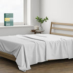 THREAD SPREAD 100% Organic Cotton Percale Flat Sheet King Size by THREADSPREAD