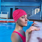 Swim Caps for Women Swimming, Comfort Pleated Swimming Cap for Long Hair - Image 6