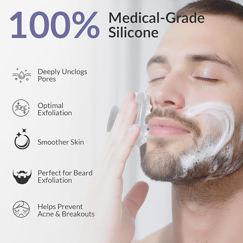 2 Pack Face Scrubber, Silicone Facial Cleansing Brush - Image 2