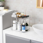 Yieach 2 Tier Bathroom Counter Organizer, Tiered Bathroom Organizer - Image 2