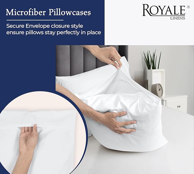 Royale Linens Standard Pillowcase Set of 2 - Image 5