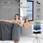 Extra Large Bath Sheet Set of 4, Ultra Soft Fluffy Towel, 35”x 70”Oversized - Image 2