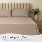 LuxClub 4 PC King Sheet Set, Breathable Luxury Bed Sheets, Deep Pockets 18" - Image 3