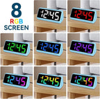 Netzu Loud Alarm Clock for Heavy Sleepers, RGB Alarm Clocks for Bedrooms - Image 2
