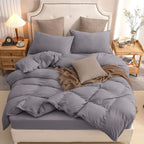 PURE ERA Jersey Knit Duvet Cover Set 100% T-Shirt Cotton Super Soft Comfy 3pc - Image 5