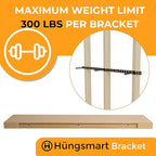 HÜNGSMART 48 Inch Wooden Floating Shelf – Supports 300lbs – Carpenter Designed - Image 7