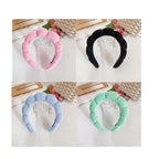 Spa Headbands for Washing Face Makeup Skin Care Headband Women Bubble Facial - Image 3