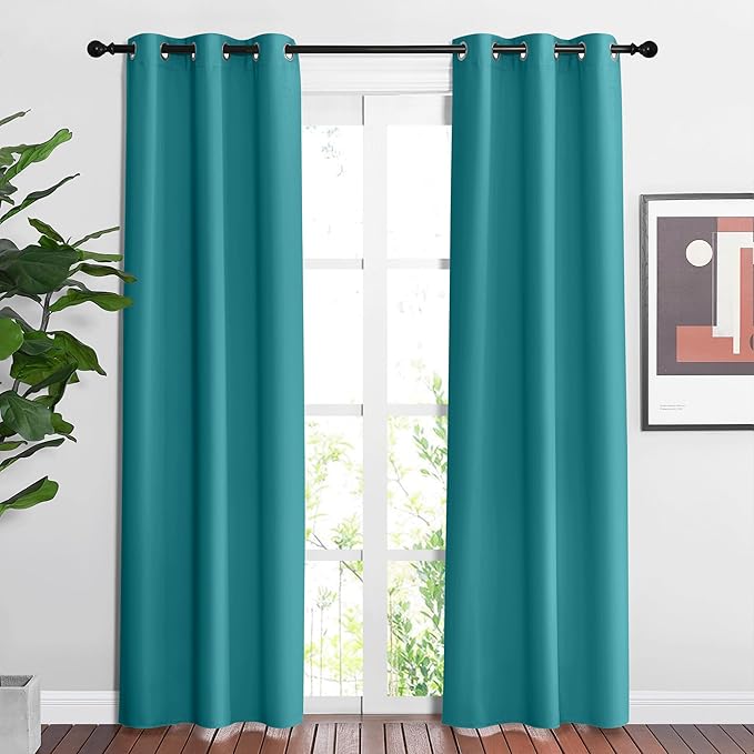 NICETOWN Blackout Peacock Teal Curtains by NICETOWN
