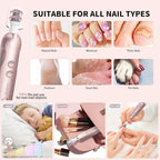 Cordless Electric Nail File Set, Rechargeable Pedicure Tools - Image 5