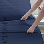 Cotton Queen Flat Sheet Only, 600 Thread Count 100% Egyptian Cotton Top Sheet - Image 3