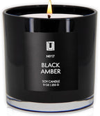 Lulu Candles | Black Amber | Luxury Scented Soy Jar Candle | Hand Poured in The - Image 2