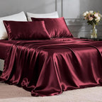 FreshCulture Satin Sheets Twin Size Bed Set by FreshCulture