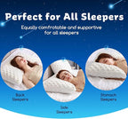 Cooling Side Sleeper Pillow for Neck and Shoulder Pain, Luxury Shredded Memory - Image 6