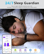 Smart Bracelet for Men Women, Health Activity Fitness Trackers, 24H Sleep - Image 4