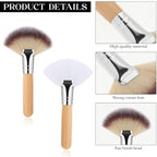 Thinp 4 Pcs Facial Fan Brush, Facial Brushes Esthetician Fan Brushes - Image 2