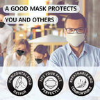 LEVENIS Face Masks 50 Pack, Breathable Comfortable and Disposable Mask - Image 3