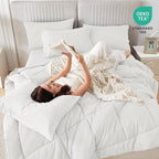 Sasttie Full Size Comforter Sets, 7 Pieces Bed in a Bag Full, Complete Bedding - Image 5